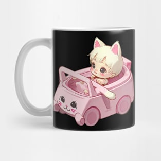 girl cat Mug